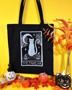 Plăsuță de pânză neagră - Tarot Cat