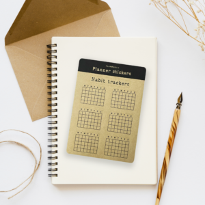 Stickere Habit Tracker Kraft