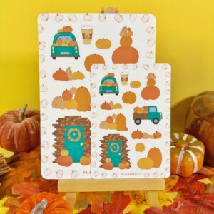 Sticker Sheet Pumpkin Ride - Turquoise