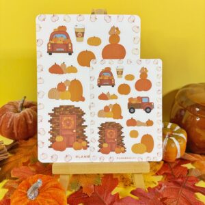 Sticker Sheet Pumpkin Ride - Burgundy