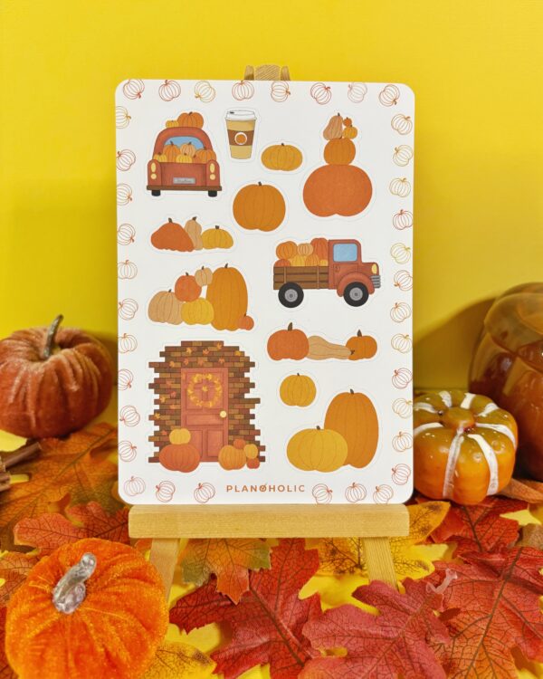 Sticker Sheet Pumpkin Ride - Burgundy - imagine 2