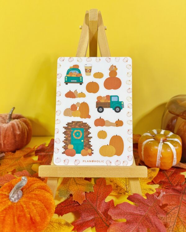 Sticker Sheet Pumpkin Ride - Turquoise - imagine 3