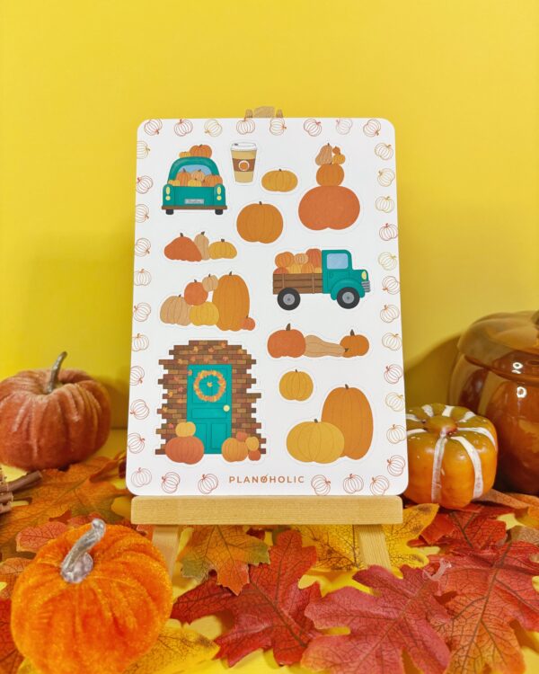 Sticker Sheet Pumpkin Ride - Turquoise - imagine 2