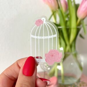 Sticker Transparent - Locked Peonies