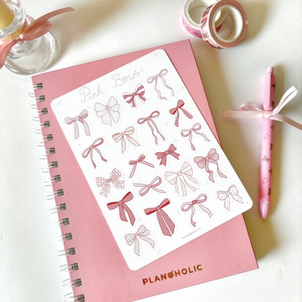 Sticker Sheet - Fundițe Roz - imagine 2