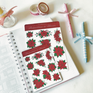 Poinsettias in Bloom Sticker Sheet