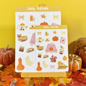 Sticker Sheet Girly Autumn