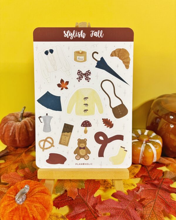Sticker Sheet Stylish Fall - imagine 2
