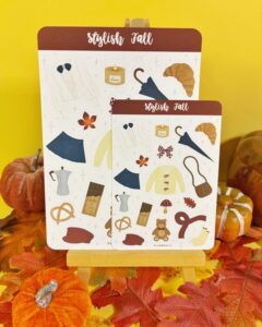 Sticker Sheet Stylish Fall