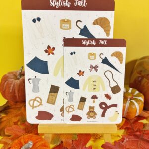 Sticker Sheet Stylish Fall