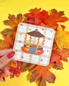 Suport de pahar - Small Town Autumn